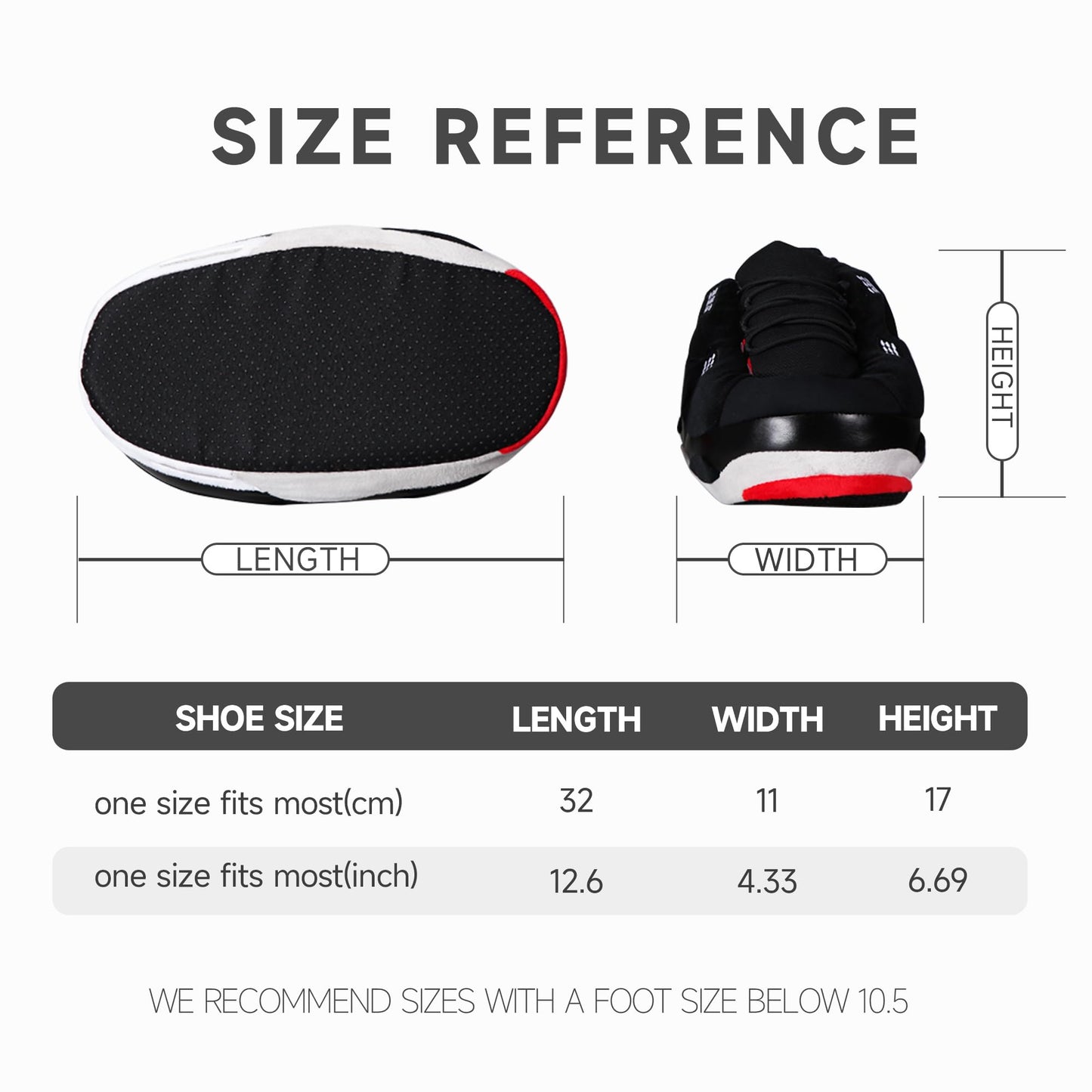 Black Sneaker Slippers for Women Men - Funny Novelty Cozy Indoor Shoes - cozy slippers funny slippers indoor shoes