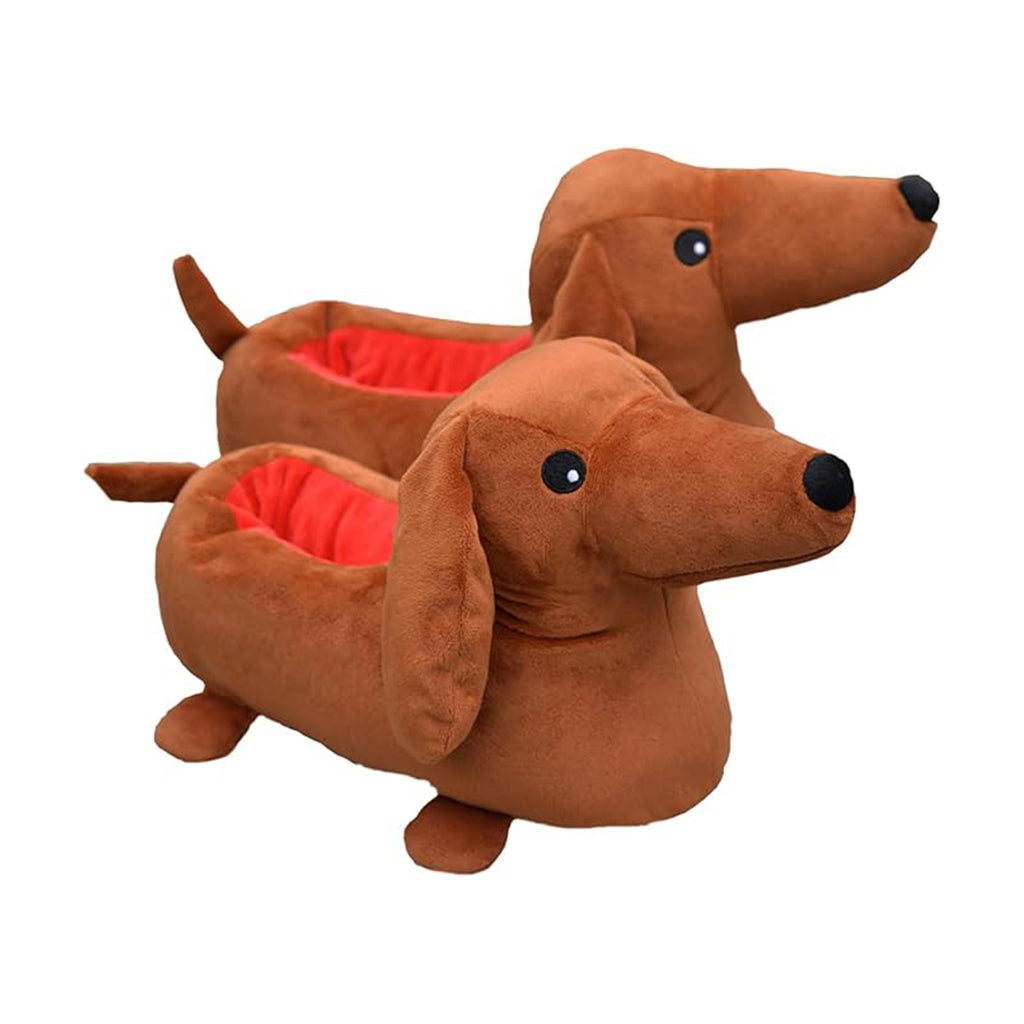 Dachshund Cotton Slippers - animal slippers women cute slippers for women dachshund