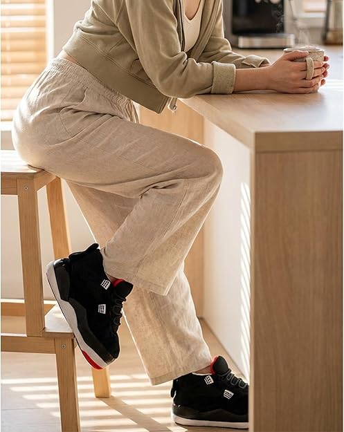 Black Sneaker Slippers for Women Men - Funny Novelty Cozy Indoor Shoes - cozy slippers funny slippers indoor shoes